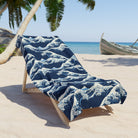 Wave Beach Towel - Plover Robes