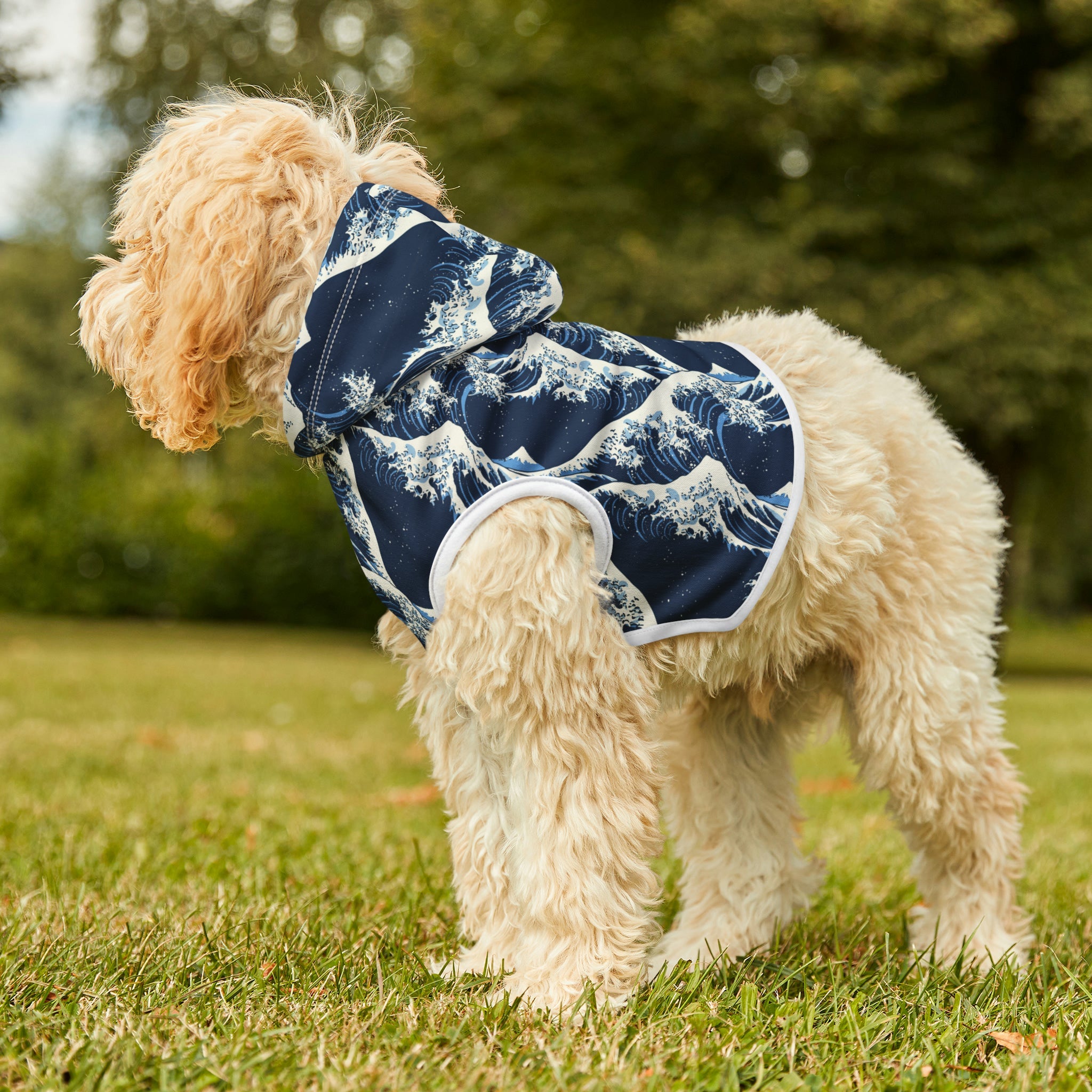 Wave Pet Hoodie - Plover Robes