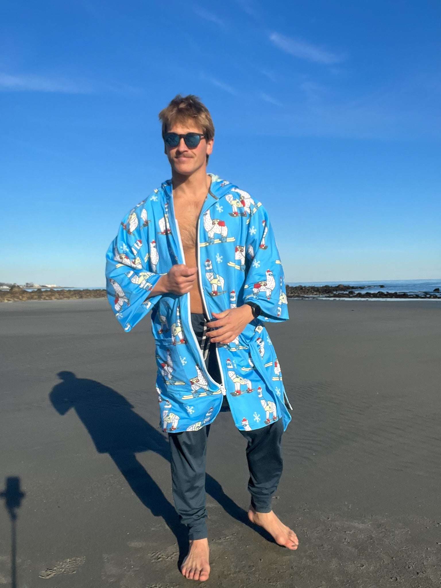 Winter Wave: Fleece Lined Change AnyWear Robe – Plover Robes