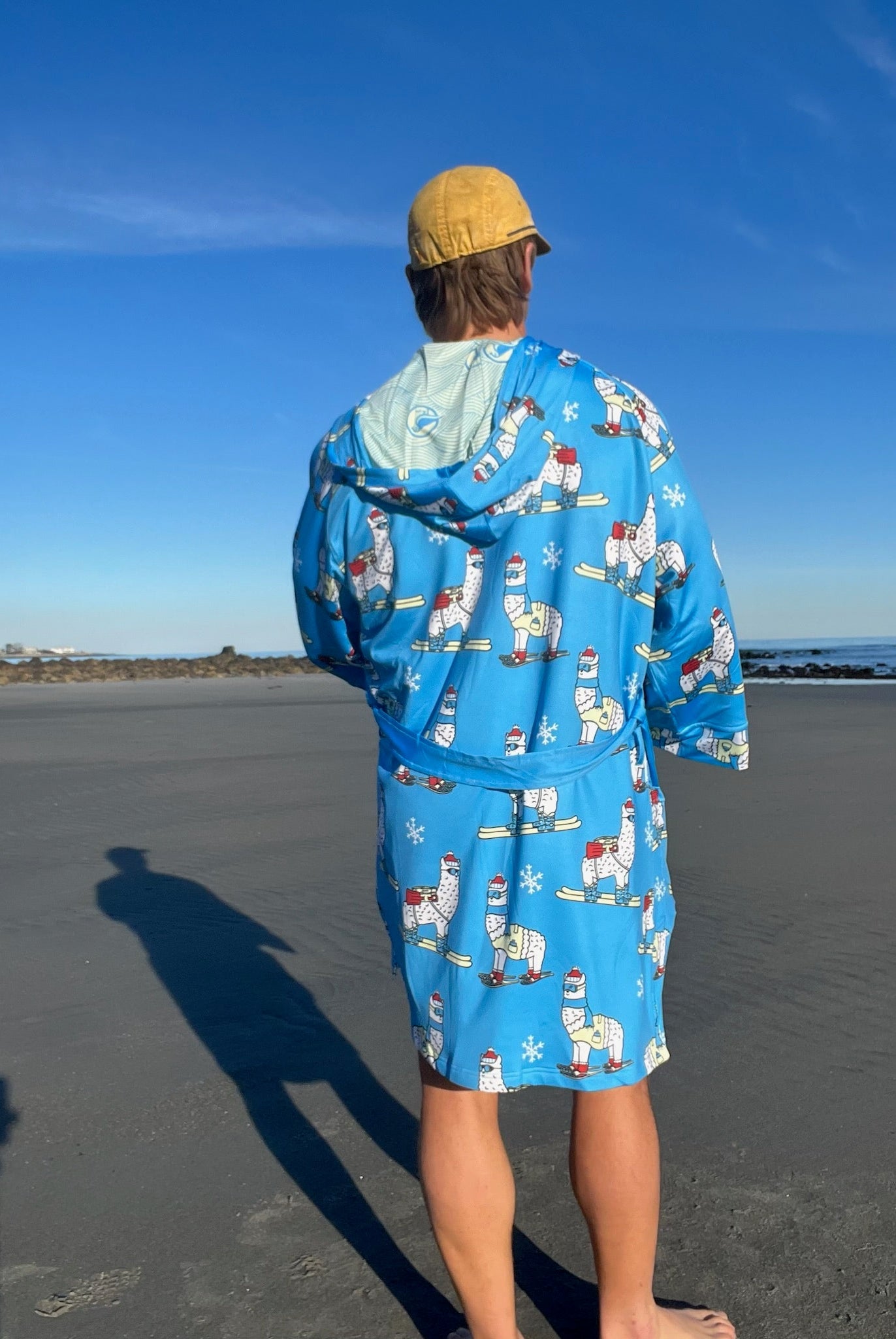 Backcountry LLama: Fleece Lined Change AnyWear Robe - Plover Robes