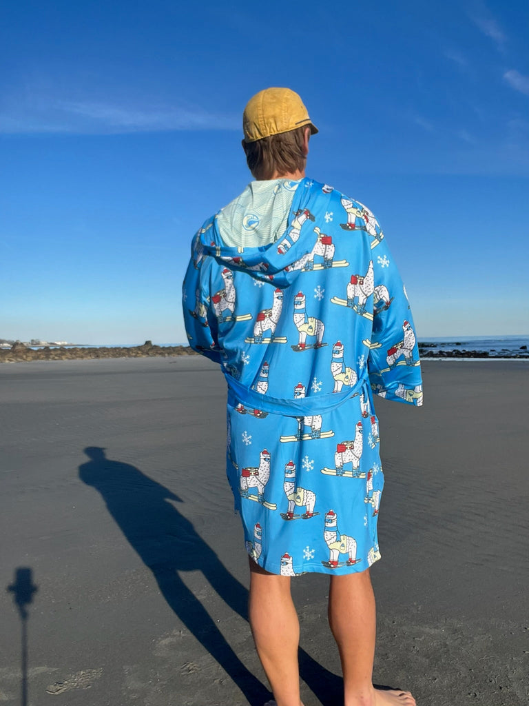 Backcountry LLama: Fleece Lined Change AnyWear Robe - Plover Robes