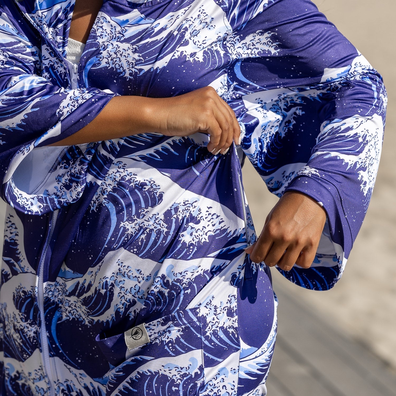 Winter Wave: Fleece Lined Change AnyWear Robe – Plover Robes