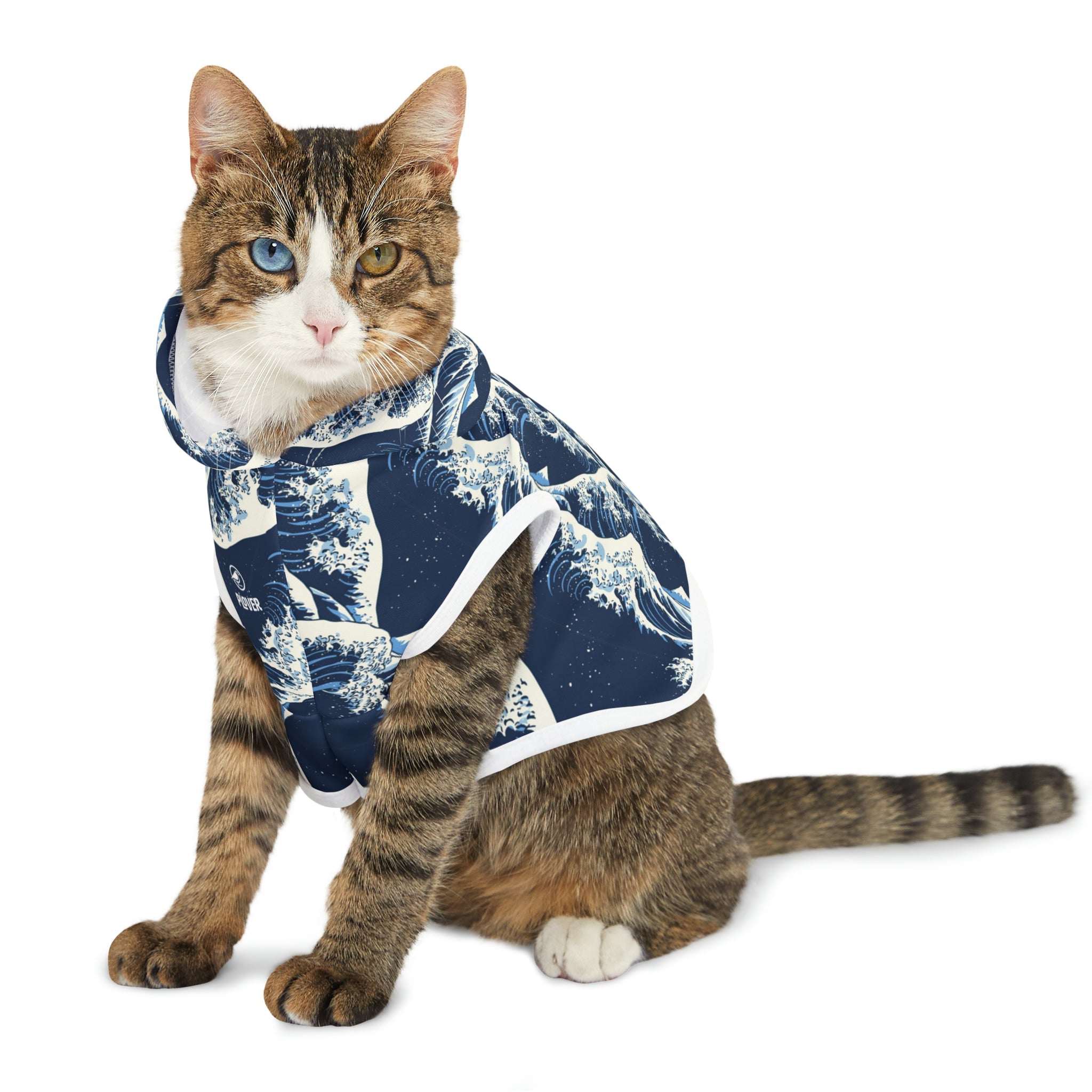 Wave Pet Hoodie - Plover Robes